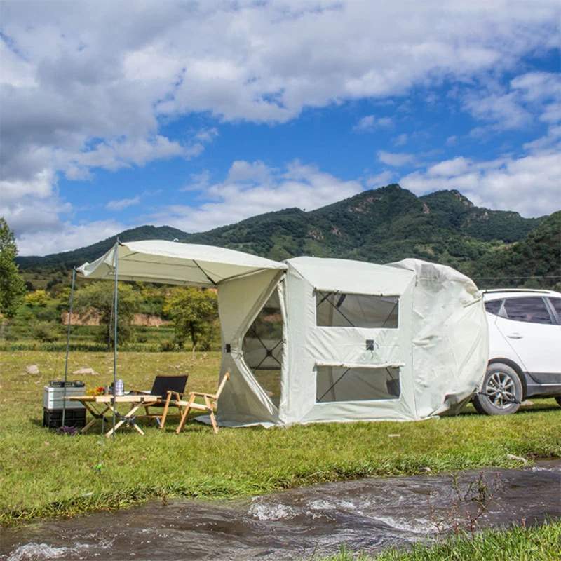 

Family Outgoing Portable Outdoor SUV Car Awning Tailgate Rear Tent for Camping