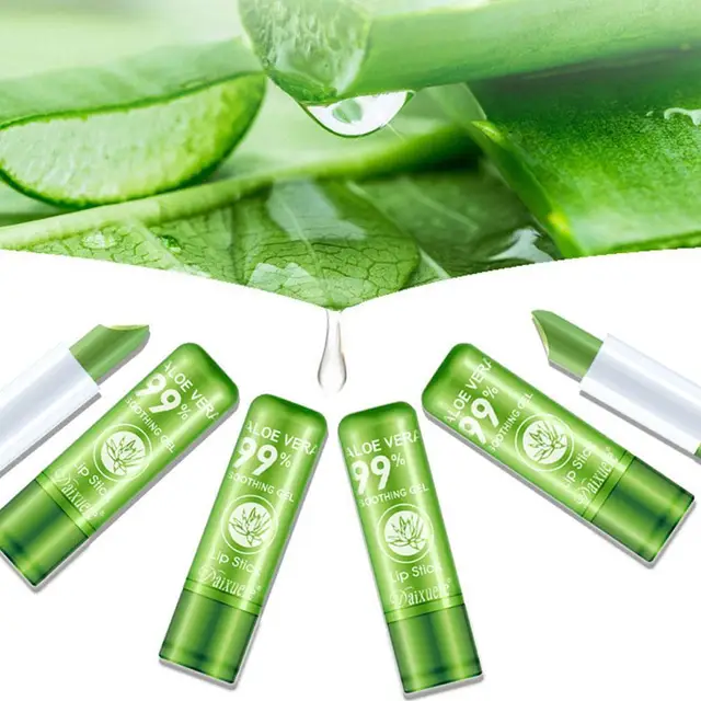 Natural Aloe Vera Lipstick Color Mood Changing 4