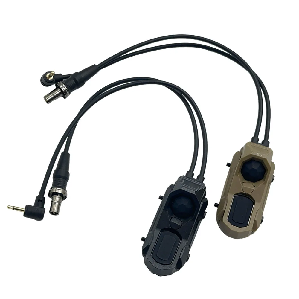 Tactical AXON Remote In-Line Dual Function Pressure Switch Flashlight PEQ NGAL Laser Pushbutton SF/2.5///Crane Plugs