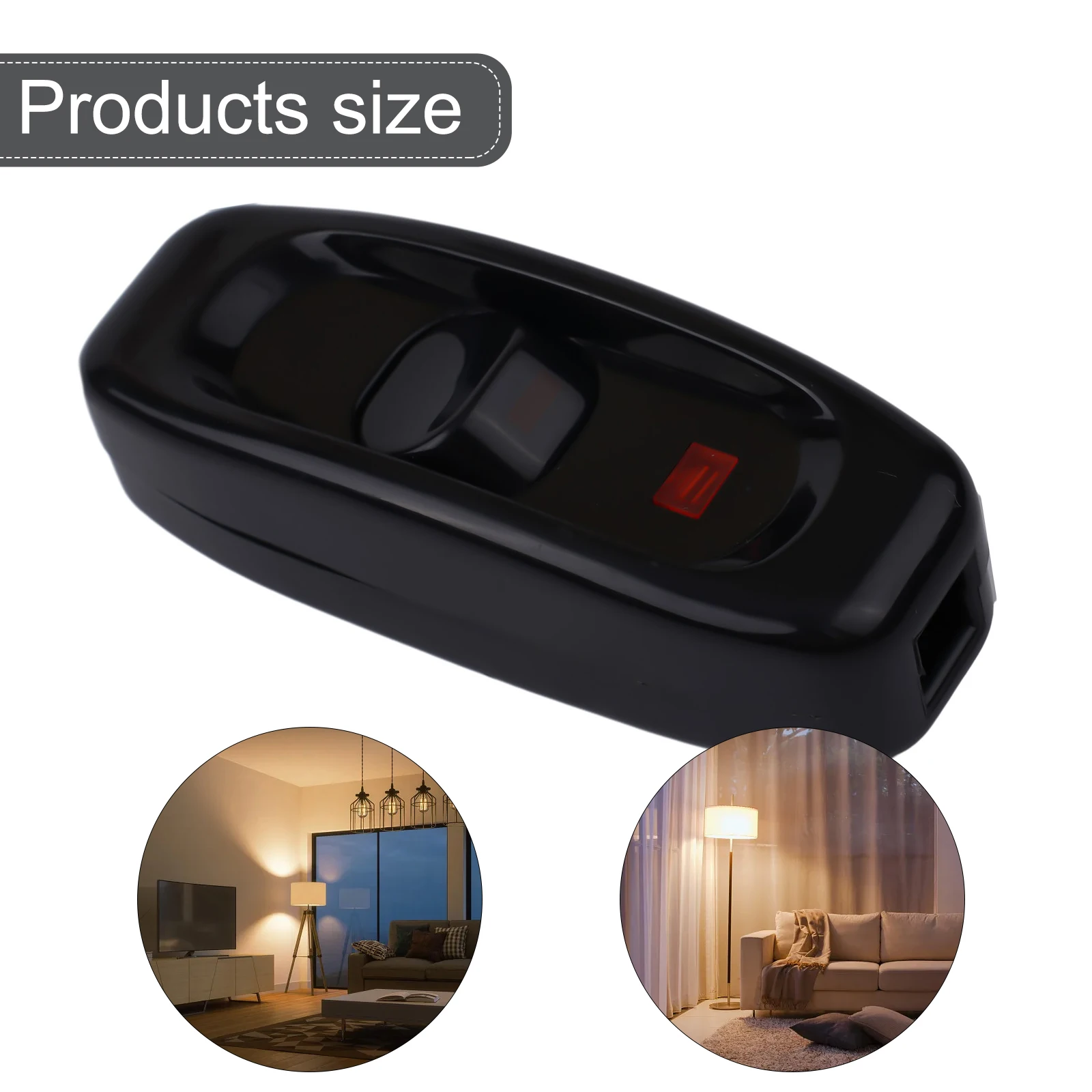 

1pcs 240V 10A Inline ON/OFF Push Button Switch Table Led Lights Online Midway Control Switch Cab Bedside Lamp Power Switch