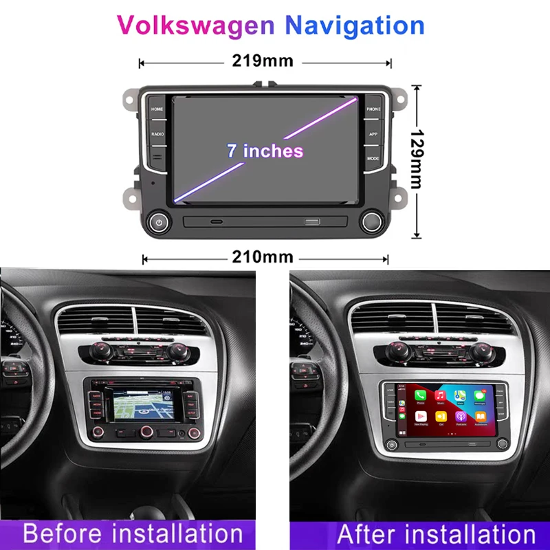 Estéreo Android Para Seat Altea 2004-2015 Carplay | Meses sin interés