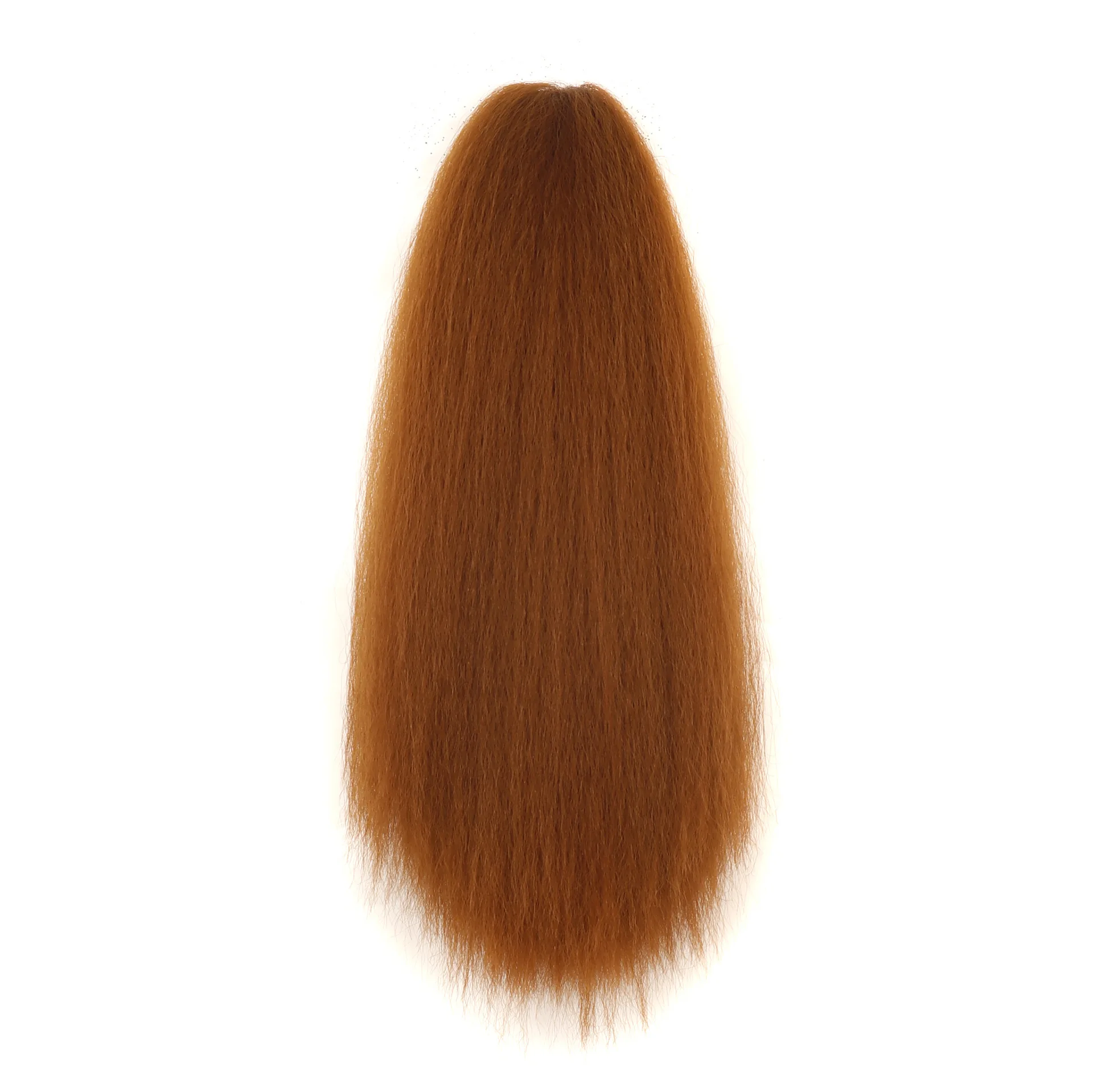 longo sintético Yaki Straight Fake Hair Natural