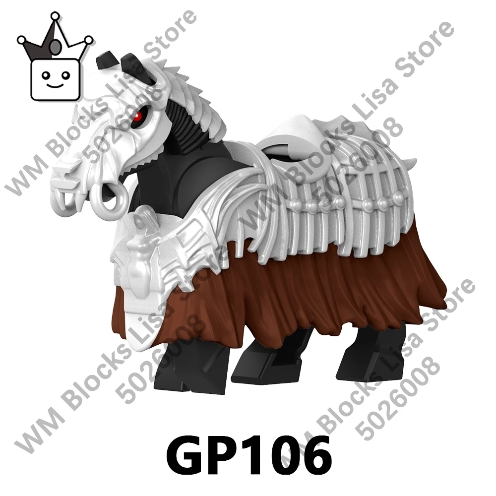 GP105 GP106 GP107 GP108 빌딩 블록 액션 피규어 브릭 액세서리 성인 어린이 장난감 디오라마 장식 몬테소리