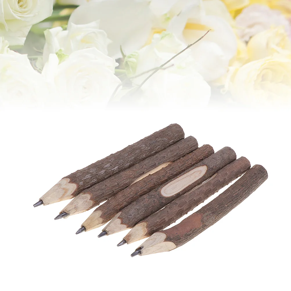 

13cm Retro Bark Pencils Wooden Tree Rustic Twig Pencils Gifts for Kids Children