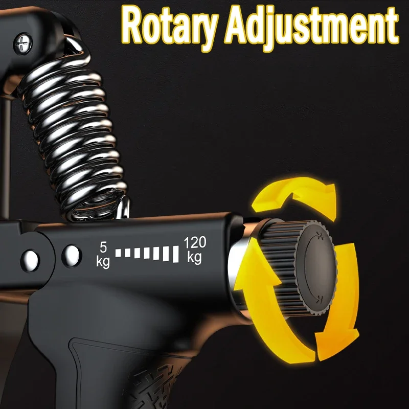 5-120kg Adjustable Heavy Hand Grip Strengthener Finger Expander Arm Wrist Forearm Trainers Fitness Gripper Exercise For Patient 3