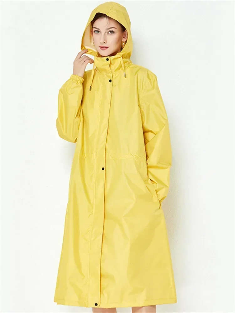 

Дождевик для женщин, плащ с манжетами, дождевик для девочек, пальто, дождевик, пончо для женщин XL, эластичный длинный размер