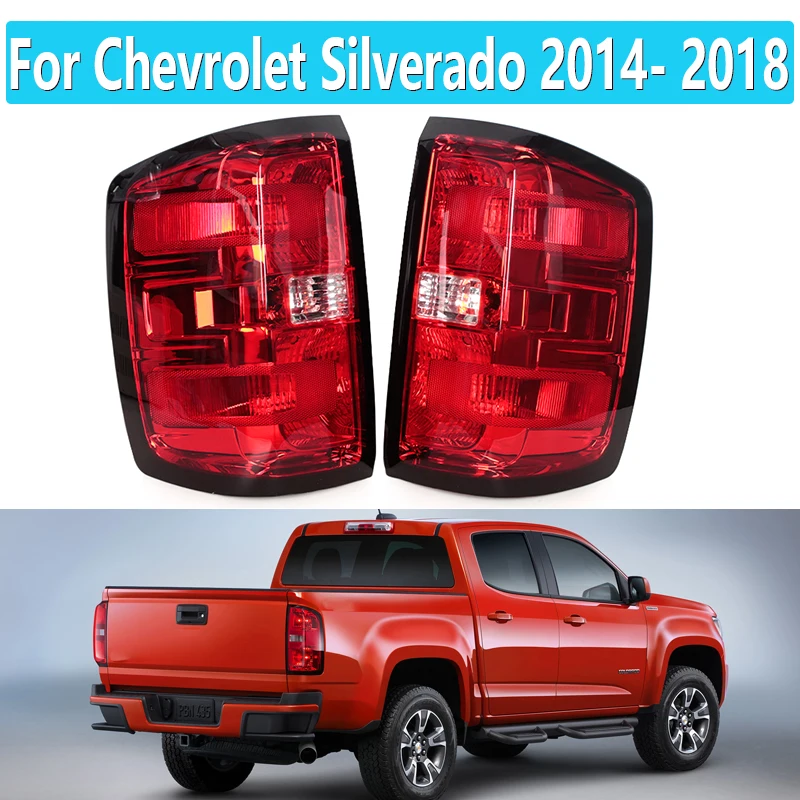 

Для Chevrolet Silverado 2014-2018 версия для США Автомобильный светодиодный задний фонарь светильник Тель поворота Стоп-сигнал в сборе GM2801261GM2800261