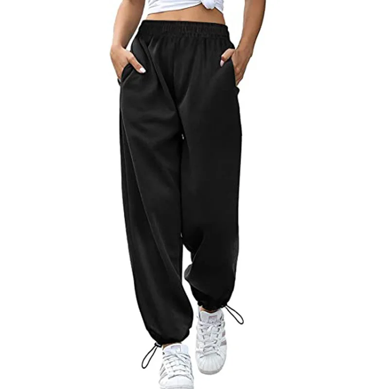 HAWEE Women's High Waisted Yoga Pants 7/8 Length Loose Workout Sweatpants  Comfy Lounge Joggers with Pockets(S-2XL) 
