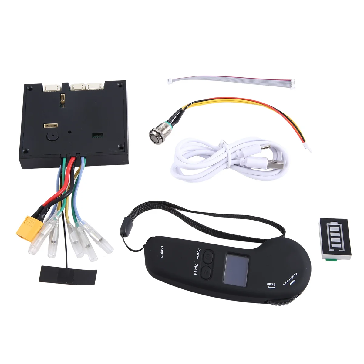 

Dual Drive Electric Skateboard Hub Motor Kits ESC and Remote Electric Skateboard Longboard Control Board(Control A)