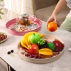 INS Antique Metal Serving Tray for Snacks Candy Bread Wedding Party Drinks Appetizer Storage Plate Desktop Ornaments Organizer 3