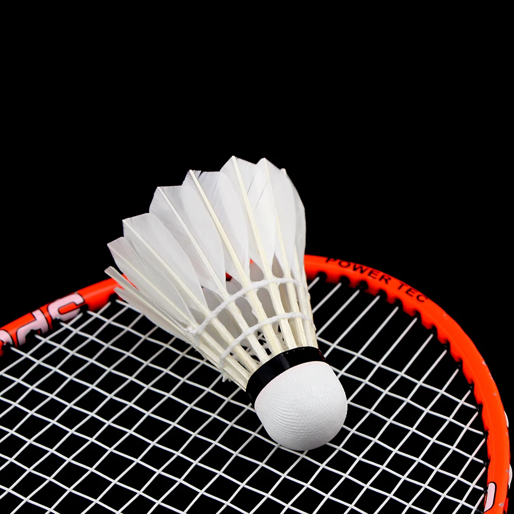 W03 Professional level Goose Feather Shuttlecocks Badminton For Outdoor Sport Training Game Flying Stability Durable Balls 12PCS badminton shuttlecock,badminton ball,feather shuttlecock