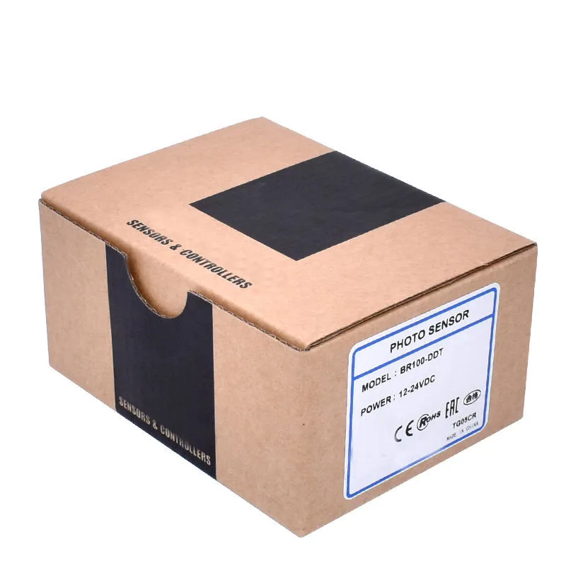 Nuovo Sensore Interruttore Fotoelettrico A Riflessione Diffusa Br100-Ddt Br100-Ddt-P M18 12-24Vdc