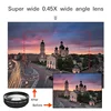 Universal HD 0.45x Super Wide Angle Lens with 12.5x Super Macro Lens for iPhone Samsung Xiaomi Smartphones Camera Phone lens Kit 6