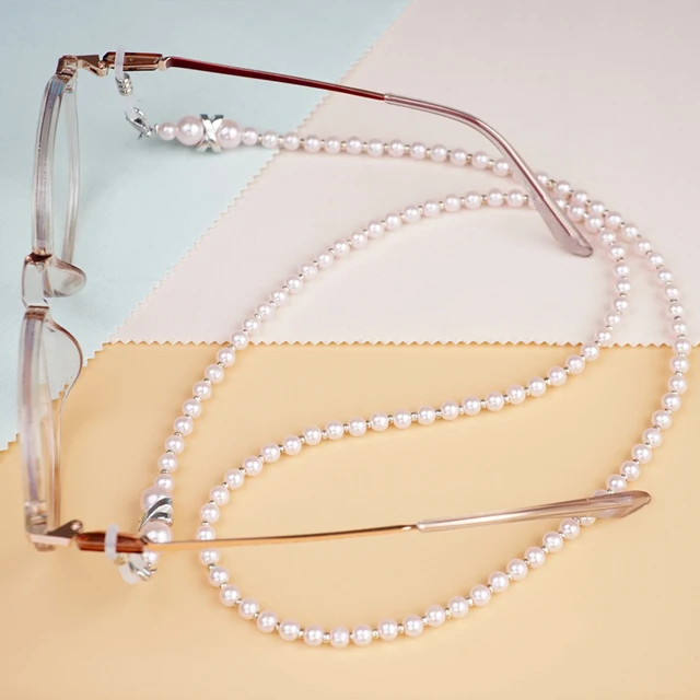 Brillenkette Damen Mit Kristallperlen - Elegante Halskette Für Brille & Sonnenbrille