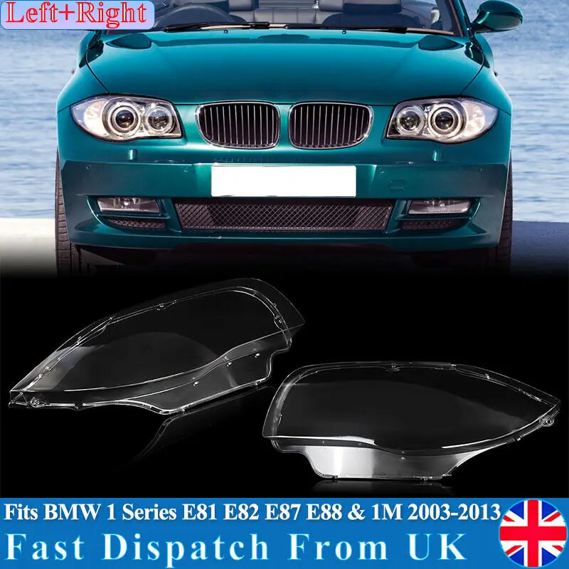 

Для 2003-2011 BMW 1 серии E81 E82 E87 E88 1M крышка объектива фары LH + RH
