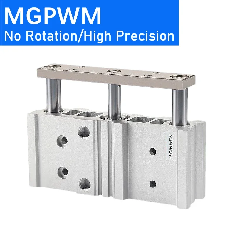 

Pneumatic Wide Cylinder With Guide Rod MGPWM20/25/32/40-25-50-75-100-150-175-200