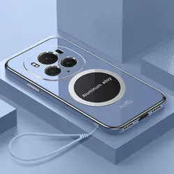 Enhanced Magnetic Slim Protective Soft TPU Phone Case with Plating Finish for Magic 6 Lite (Gray)