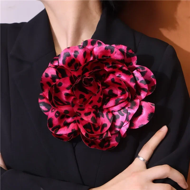 YueYueLoove Oversized Satin Flower Brooch – Large Rose Camellia Pin For Dresses & Weddings - View #11