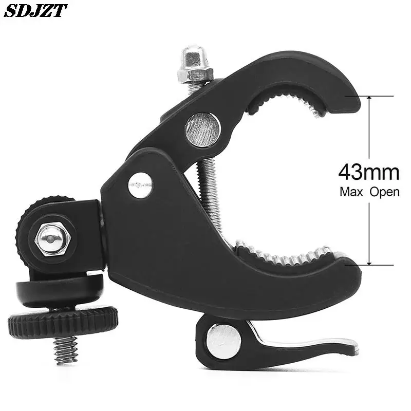 Camera Handlebar Clamp 1/4 Camera DV DSLR Bike Bicycle Handlebar Clamp Bracket Tripod Mount Screw Clip For Gopro For Camera DV 1Pc