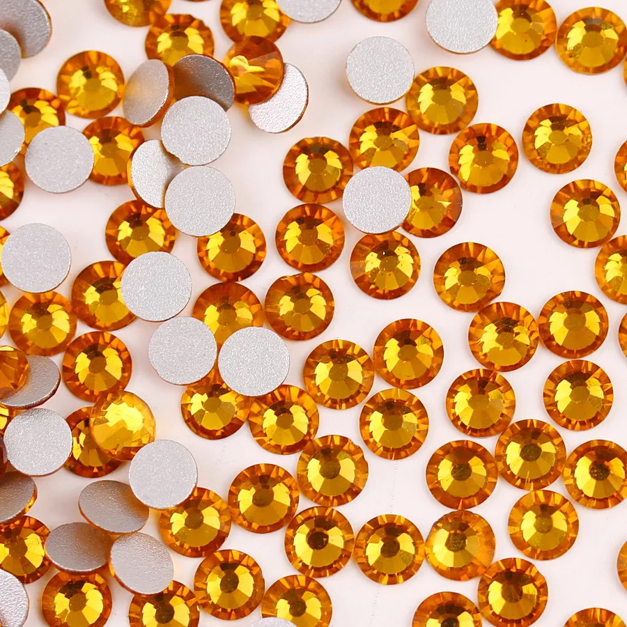 Elegant Assortment of Colorful Glass Crystal Flatback Rhinestones for DIY Nail Art and Crafts