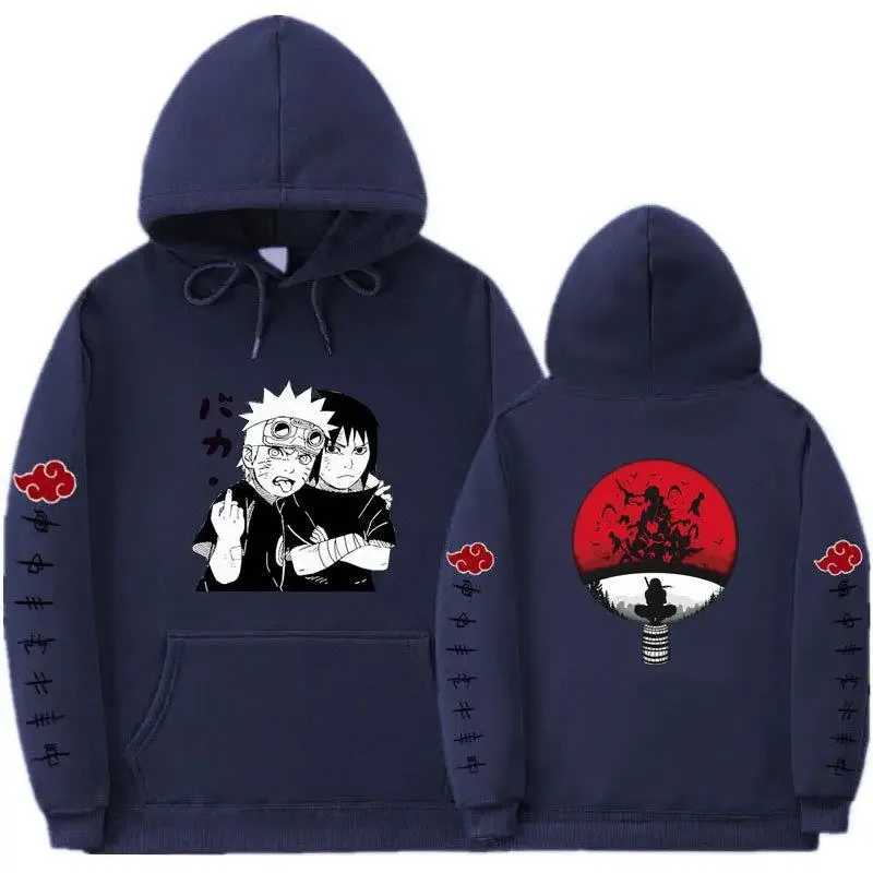 

Spring and Autumn New Men's and Women's Large Size Trendy Tops Naruto NARUTO Students Plus Fleece Hooded Sweater Jacket