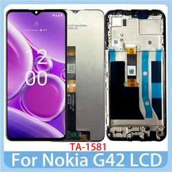 6.56 Premium LCD Display Touch Screen Digitizer Assembly with Frame Replacement Parts (Black With Frame)