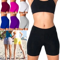 Women Elastic Shorts Casual High Waist Tight Fitness Slim Skinny Bottoms Summer Solid Sexy White Black Cycling Shorts Sweatpants 1