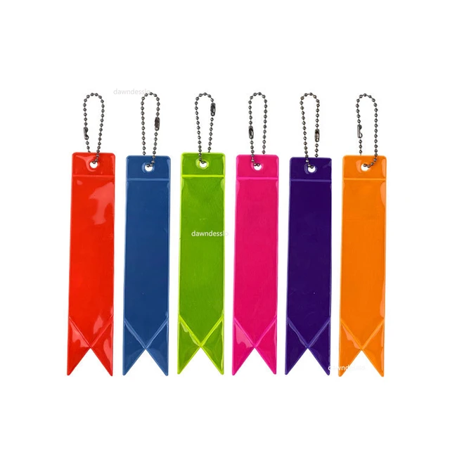 Sicher Reflektierende Keychain Für Tasche Rucksack Anhänger Streifen  Ornamente Reflektoren Für Dinge Erwachsene Kinder Nacht Sicherheit Zubehör  - AliExpress
