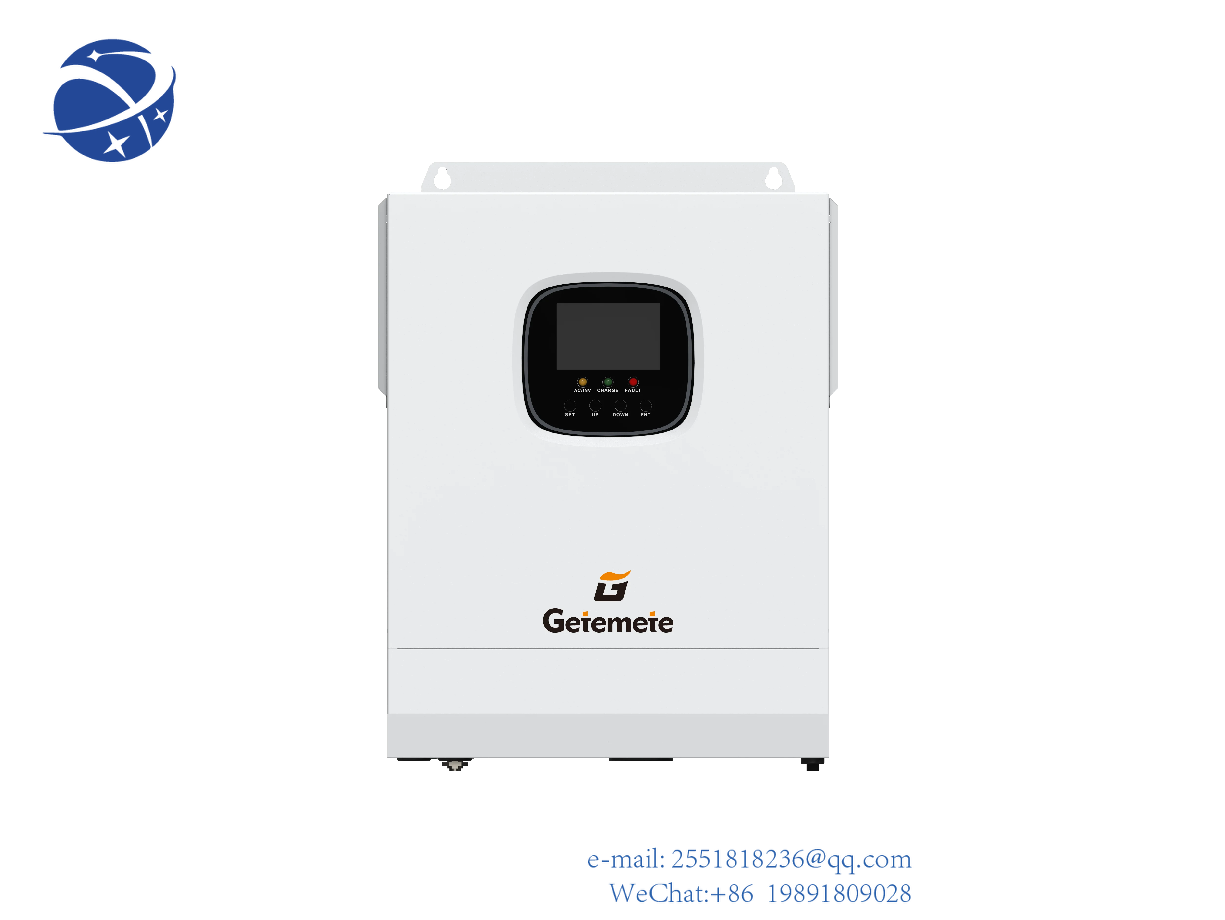 

Getemete 5KW 48VDC 110VAC Off-Grid Inverter Max PV 500V Hybrid Solar Inverter SuppSort Single-phase MPPT Max 18A Charge Current