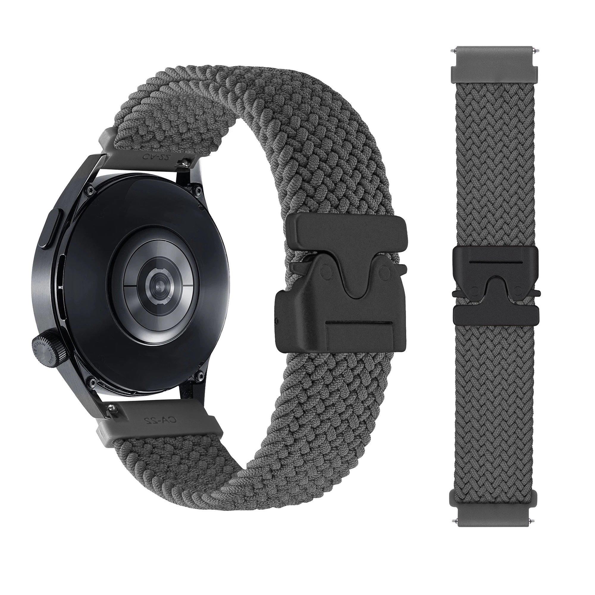 Braided Parachute Buckle Nylon Watch Strap - 20/22mm Adjustable Bracelet