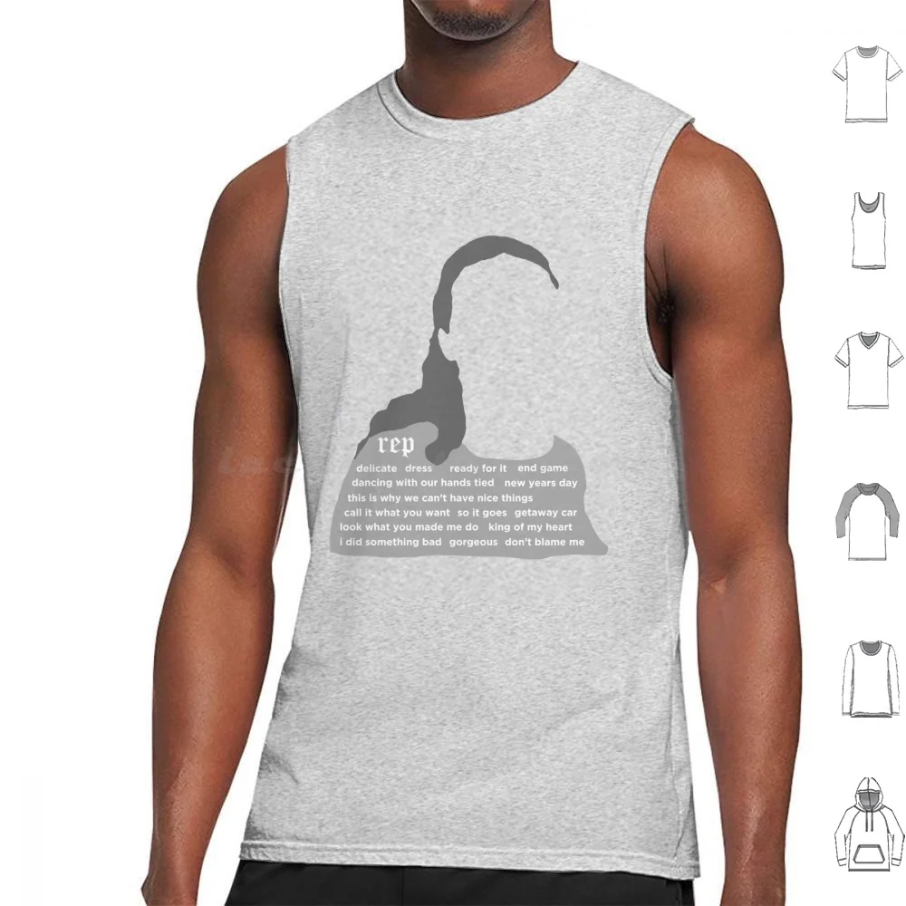 Reputation El Álbum Camisetas sin Mangas Chaleco Sin Mangas Reputation Letras 1989 Swift Taylor Ts7 Habla Ahora Amante Sin Miedo Yo Reputation