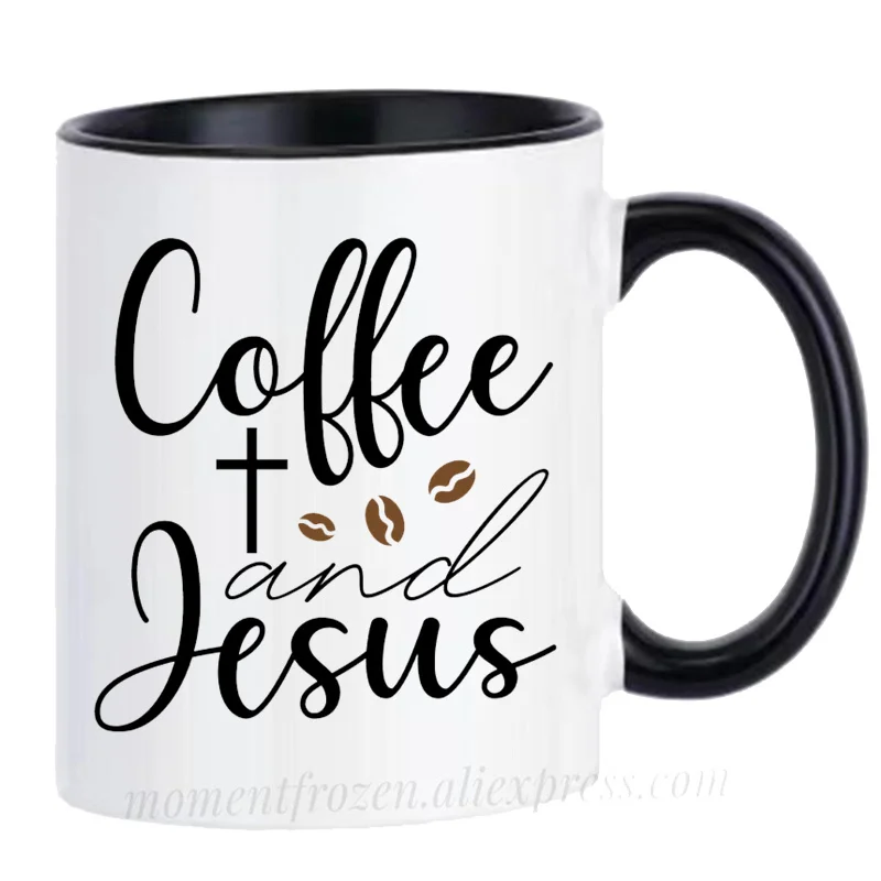 Jesus Coffee Mugs Faith Over Fear Hope God Lord Christian Tea Cup