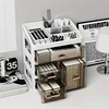 Drawer Style Storage Box Transparent Jewelry Skin Care Products Storage Case High-capacity Desktop Clutter Dustproof Organizer 4