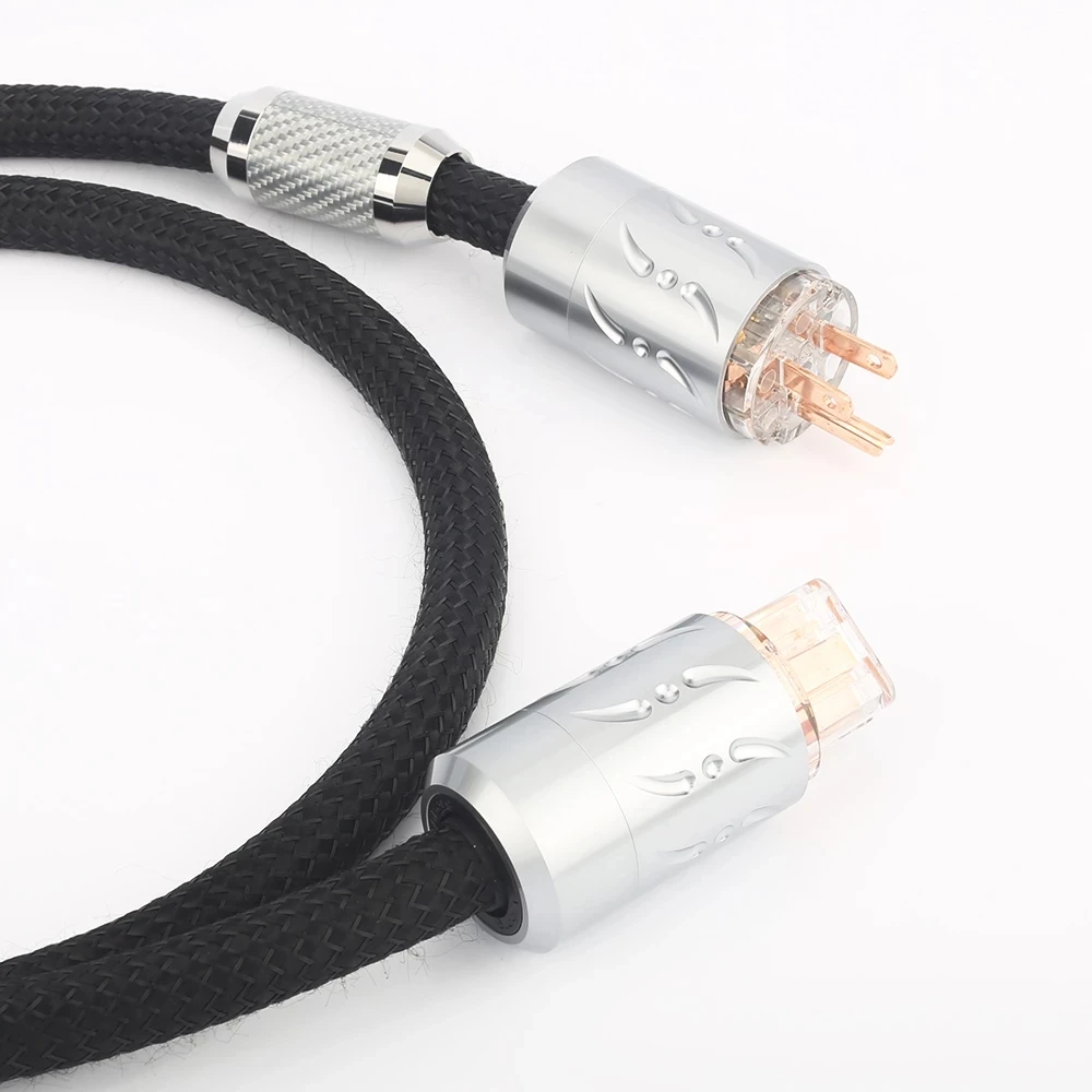 Viborg VP1501 US Audiophile Power Cord Cable C19 Power Cable Pure copper 20A Amp IEC 100% Pure Copper