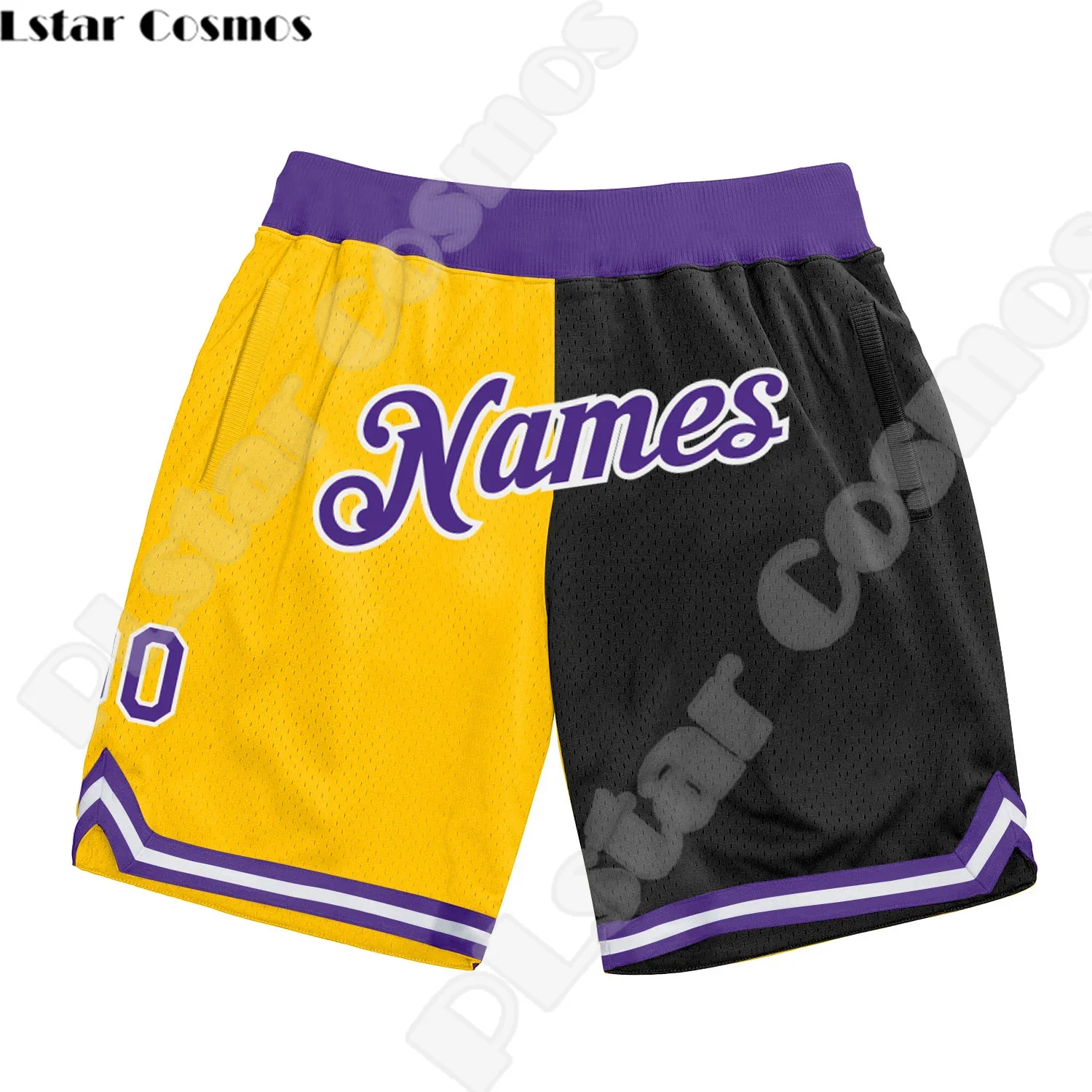Custom Name DIY Logo Pattern Team Number Basketball Shorts Pants Retro Breathable Mesh 3DPrint Summer Harajuku Drop Shipping A14 6
