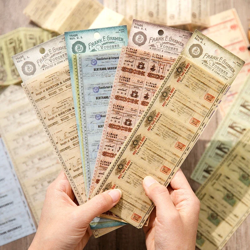

4 шт., декоративные наклейки для дневника и планировщика