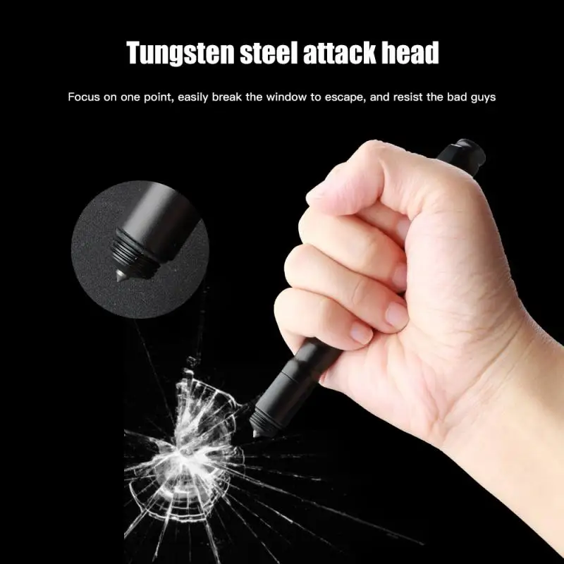 

New2023 Outdoor Self-Defense Multi-Function Pen Defense Attack Aluminum Alloy Tactical Pen Escape Multi-Purpose Camping