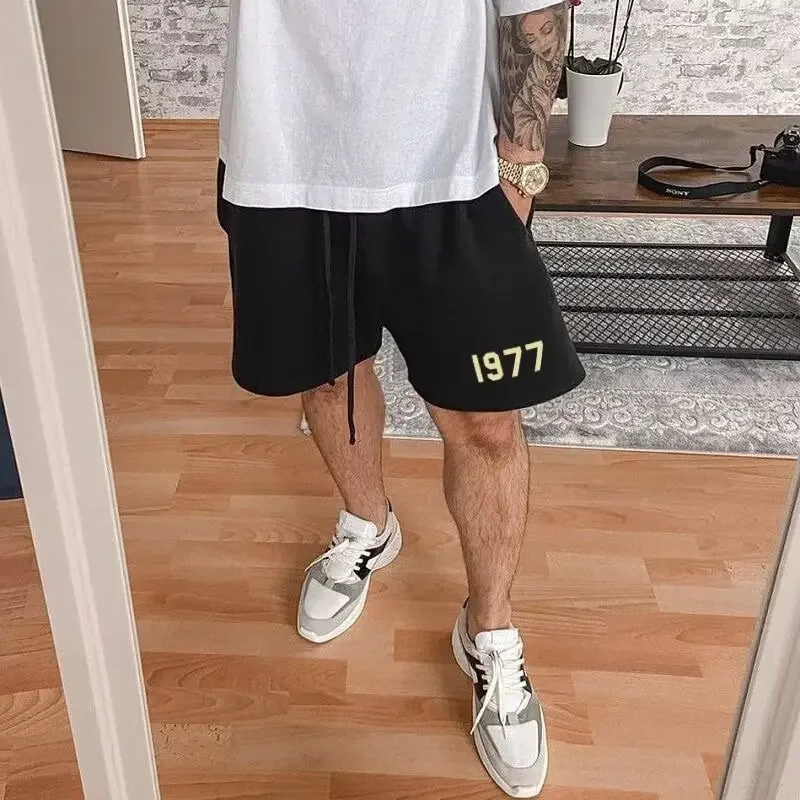 Men's Straight-Leg High-Waisted Casual Trendy Sweatpants Loose Fit Summer Style For Youth Fashionable Sporty Pants