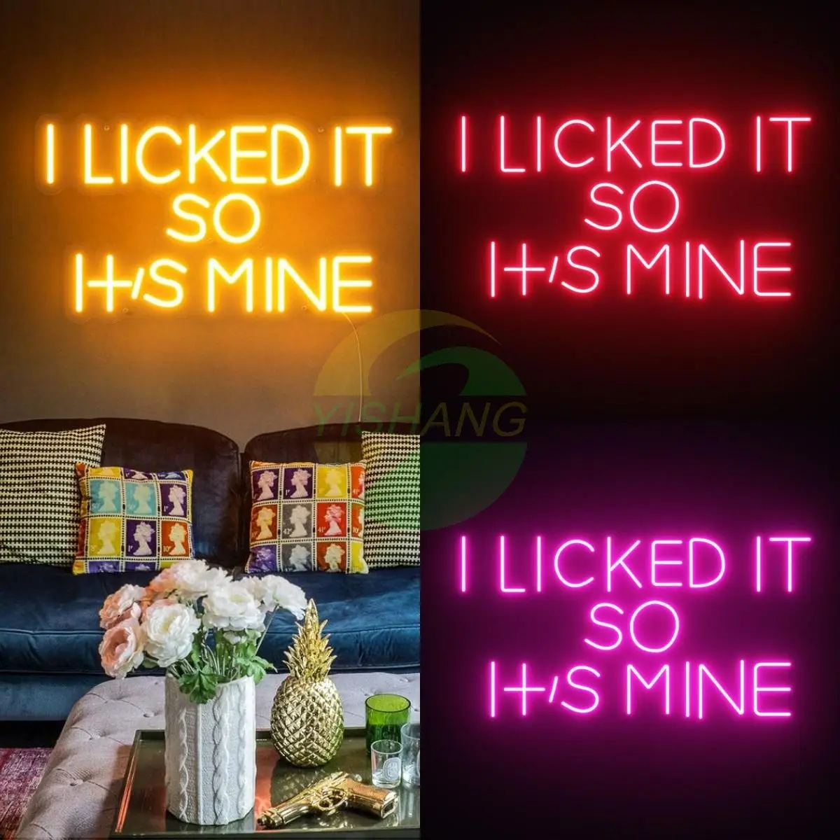 I Licked So It's Mine Customized Neon Sign Home Decoration Adjustable  Lights LED Lights Coffee Shop Restaurant Shop Office Wall - AliExpress
