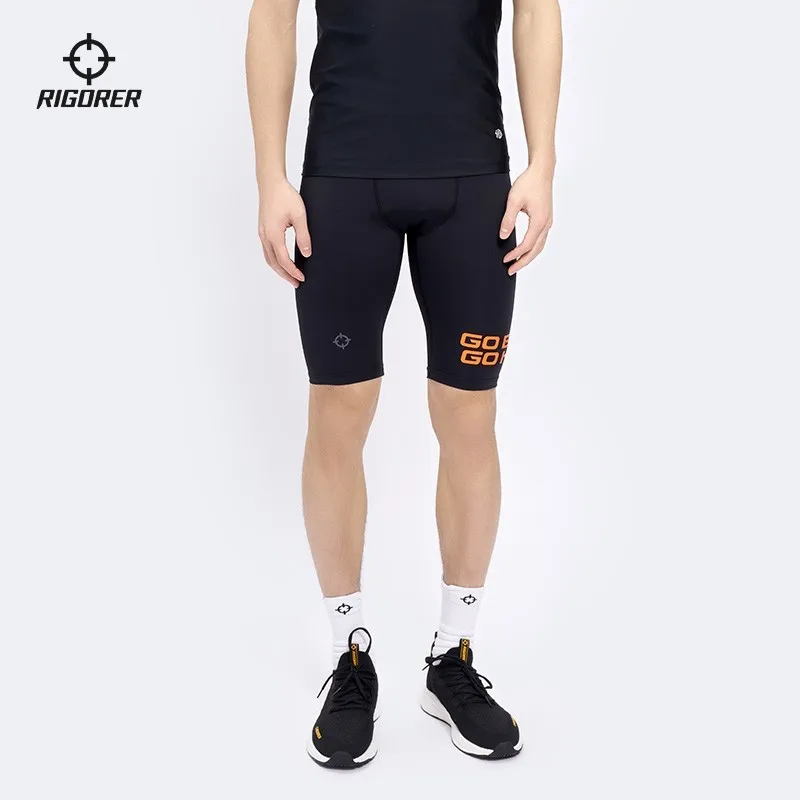 

RIGORER Compression Pants Men's Breathable Sports Running Training Basketball Tights Shorts Fitness Pants