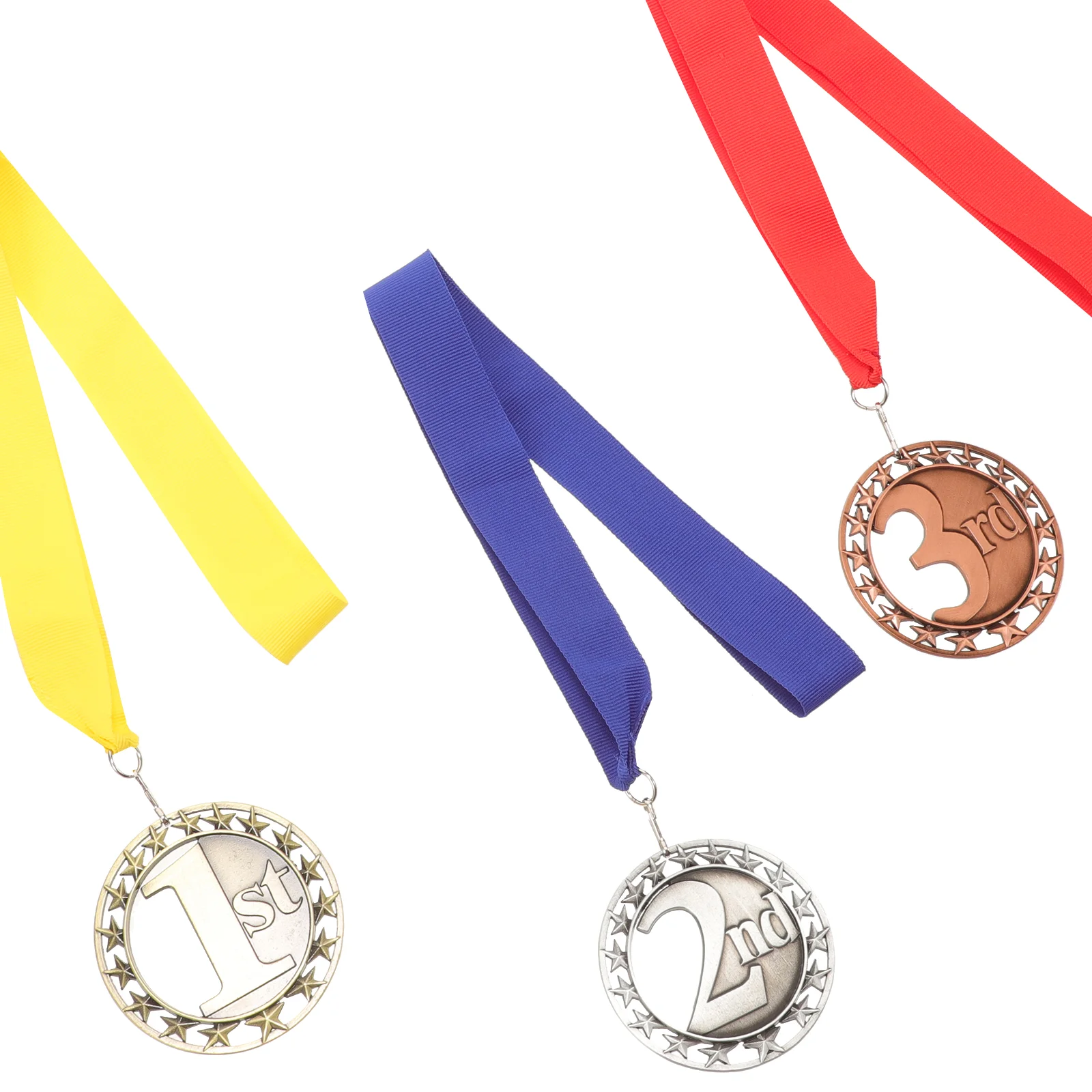 

Decorative Medal Sports Game Hanging Medal Round Reward Medal with Ribbon