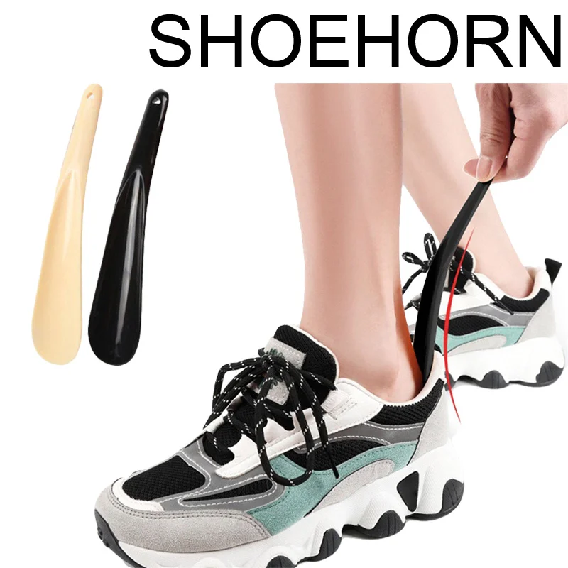 

19cm Shoe Horns Professional Plastic Shoe Horn Spoon Shape for Sneakers Shoehorn Shoe Lifter Shoes Care Accesories