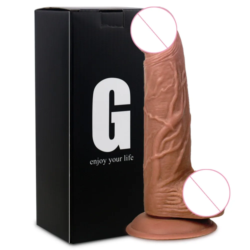 

Gelugee Realistic Silicone Dildo Huge Sucker Soft Dildos for Women Masturbator Female Vagina Massage Anal Plug Sex Product 18+