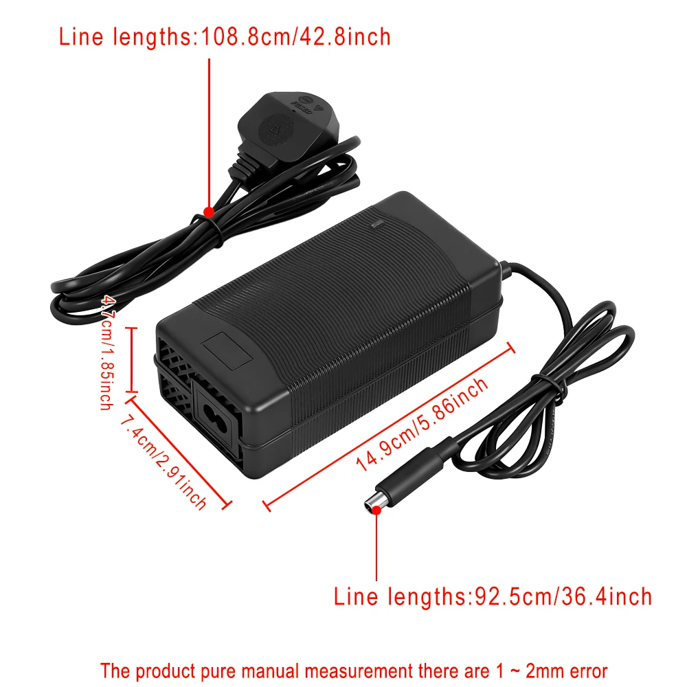 54,6 V 2A Ladegerät Kompatibel mit Für Xiaomi 5 Elektrische Roller Ladegerät Power Adapter AU/US/EU/UK Stecker Ersatzteile – Detail 9