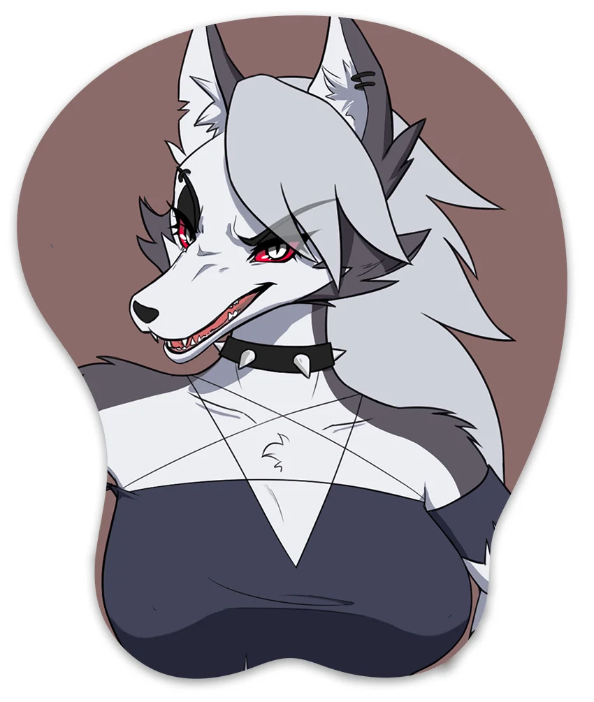 Anime Oppai Mouse Pad - 3D Breast Wrist Rest For Gaming With Anti-Slip Base (Loonaa Design)