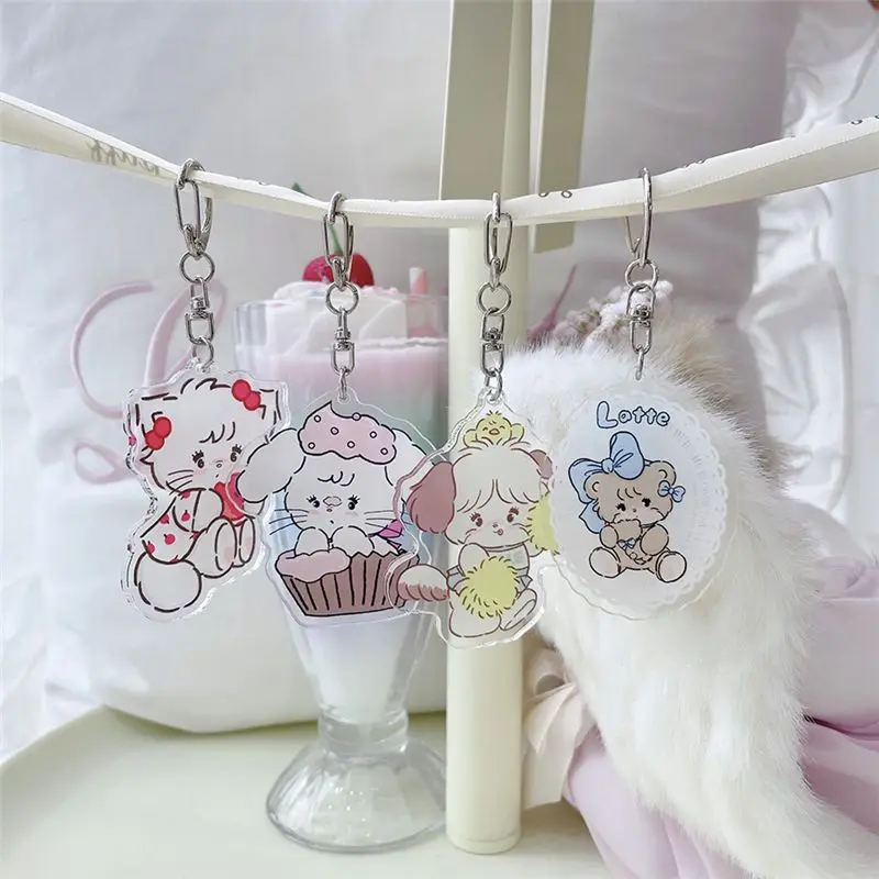 

Miniso Genuine Mikko Kawaii Key Chain Anime Cute Cartoon New Acrylic Keychain Backpack Pendant Lovely Car Keychain Girl Toys
