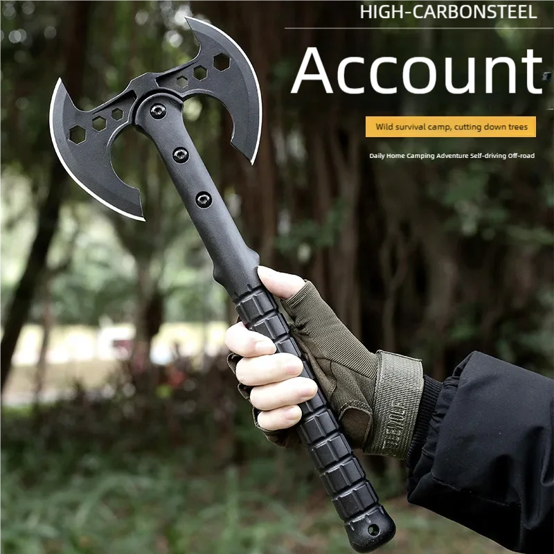 Tactical axe, mountain carving, woodworking axe, chopping wood, firefighting axe, vehicle mounted camping axe 3