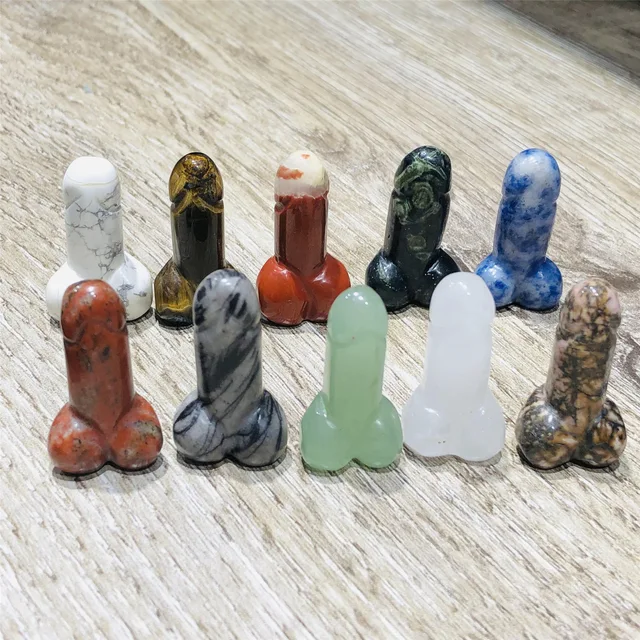 Funny Penis Gemstones Crystal Stone 3.2cm 1