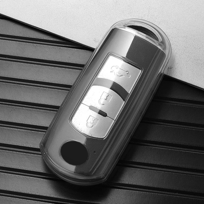 Custodia in pelle per chiave auto Shell per Mazda 3 6 Atenza