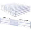 Drawer Dividers Organizers, Adjustable 8cm High Expandable from 27.5-52cm Kitchen Drawer Organizer, Clear Plastic 1